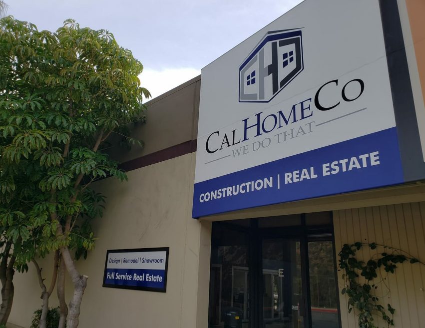calhomeco office front sign